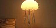 Color-changing LED Jellyfish Lamp with realistic floating jellyfish for home decor